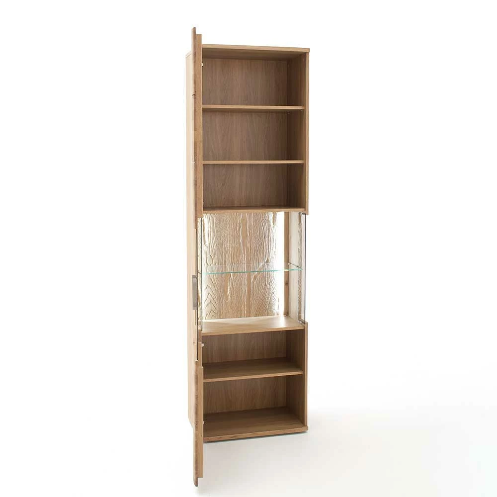 1-türige Schrank Vitrine Aus Massivholz - Crokas – Bild 5