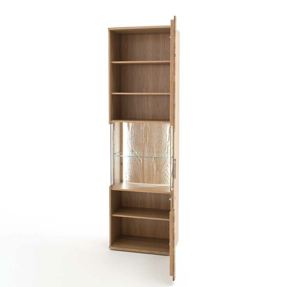 1-türige Schrank Vitrine Aus Massivholz - Crokas – Bild 6