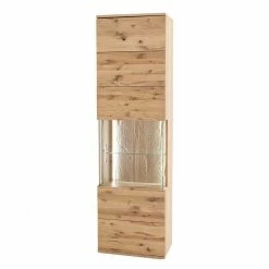 1-türige Schrank Vitrine Aus Massivholz - Crokas