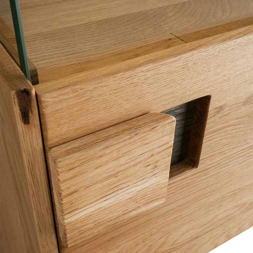 1-türiger Wohnzimmer Hängeschrank Mit Glas & LED - Xeddos – Bild 5