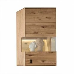 1-türiger Wohnzimmer Hängeschrank Mit Glas & LED - Xeddos