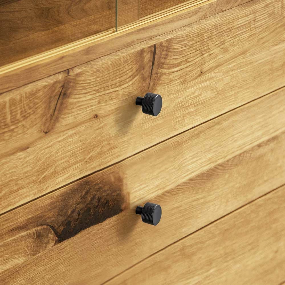 100x154x50 Wildeiche Schrank Mit Zwei Glastüren - Hardus – Bild 4