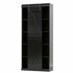 100x221x39 Regal Schrank Mit Schmaler Schiebetür - Arazony