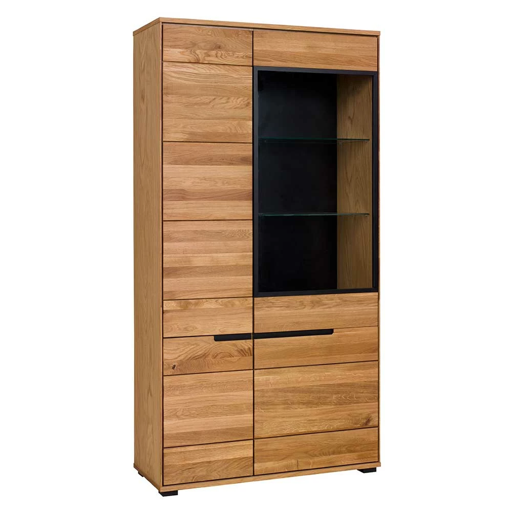 102x197x42 Wohnzimmerschrank Mit Glas - 4-türig - Sennya – Bild 2