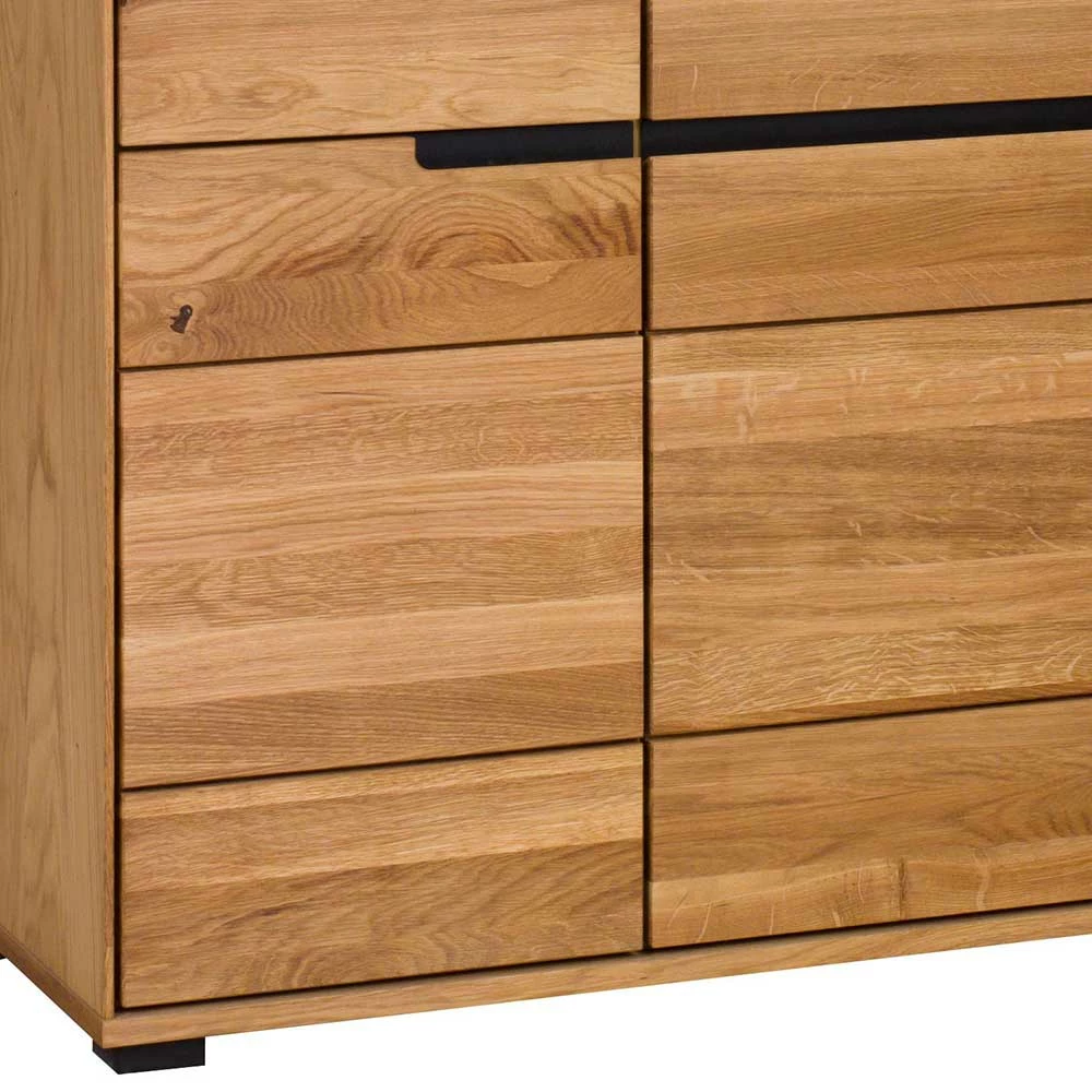 102x197x42 Wohnzimmerschrank Mit Glas - 4-türig - Sennya – Bild 3