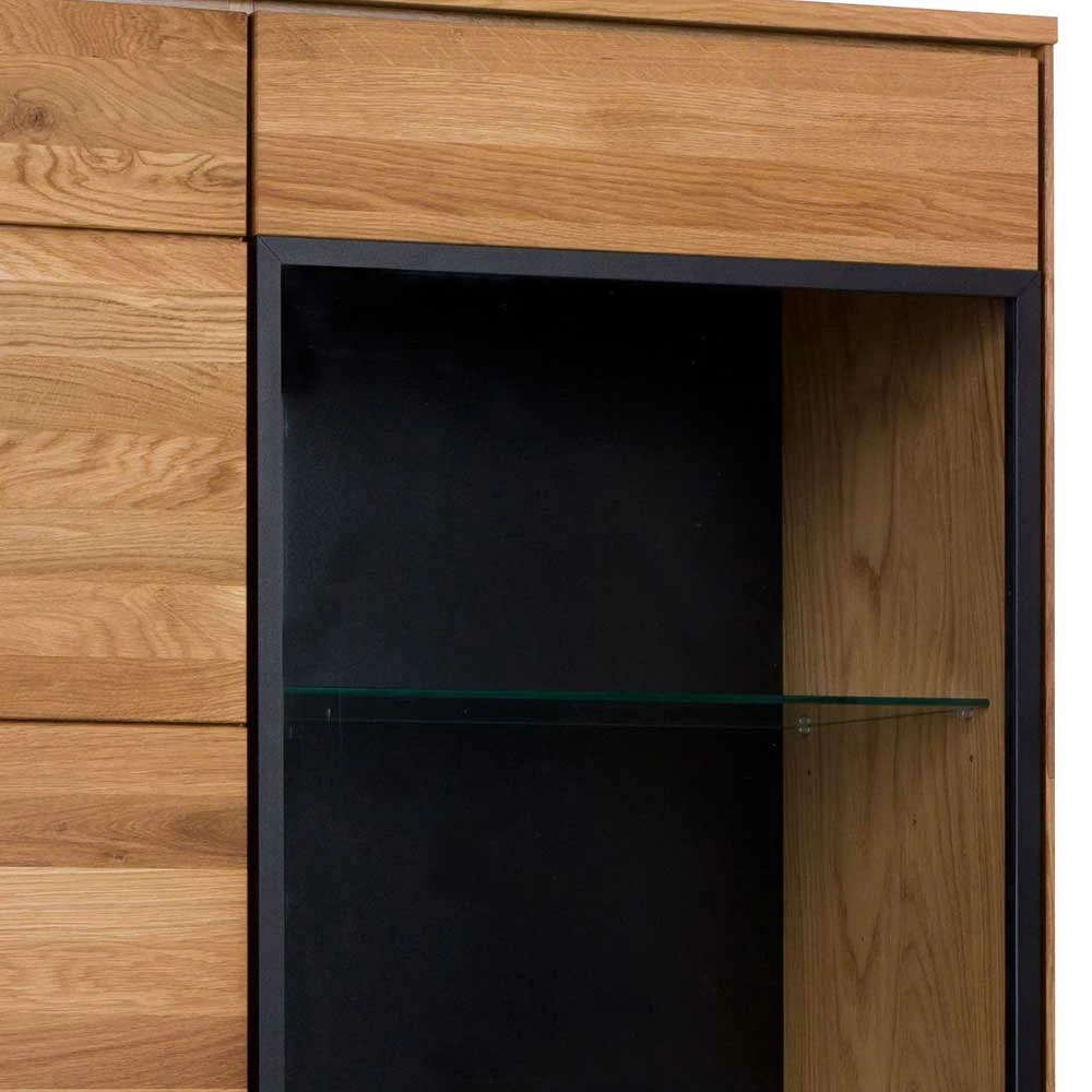 102x197x42 Wohnzimmerschrank Mit Glas - 4-türig - Sennya – Bild 4