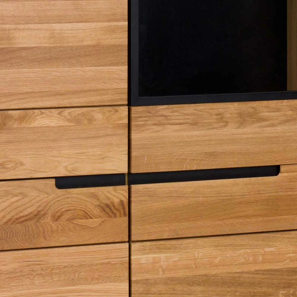 102x197x42 Wohnzimmerschrank Mit Glas - 4-türig - Sennya – Bild 5