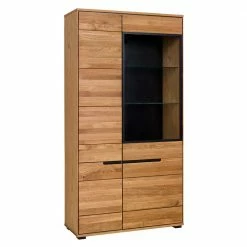 102x197x42 Wohnzimmerschrank Mit Glas - 4-türig - Sennya