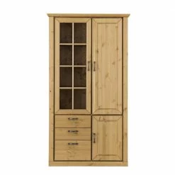 105x193x42 Wohnraum Schrank Aus Kiefer Massivholz - Nievra