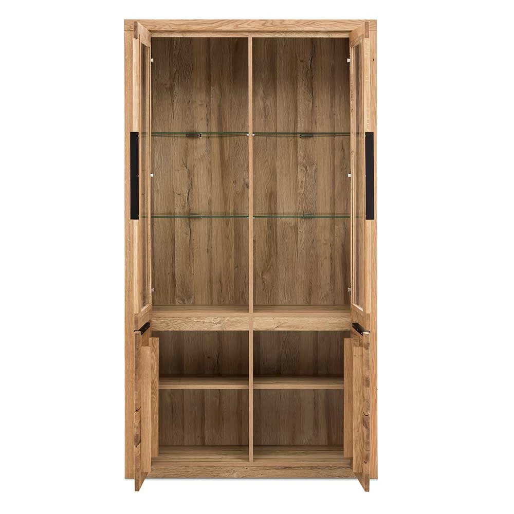 108x141x40 Vitrinenschrank 4-türig - Nelenia – Bild 3