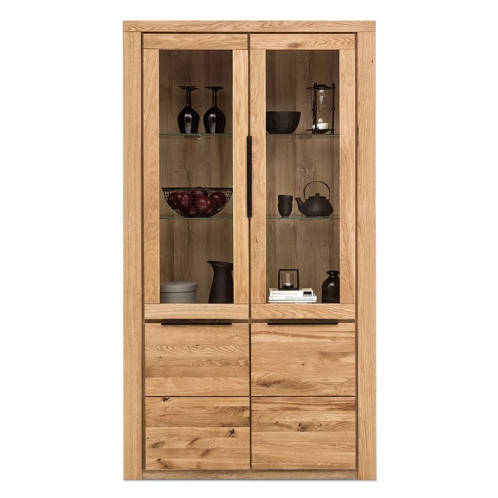 108x141x40 Vitrinenschrank 4-türig - Nelenia
