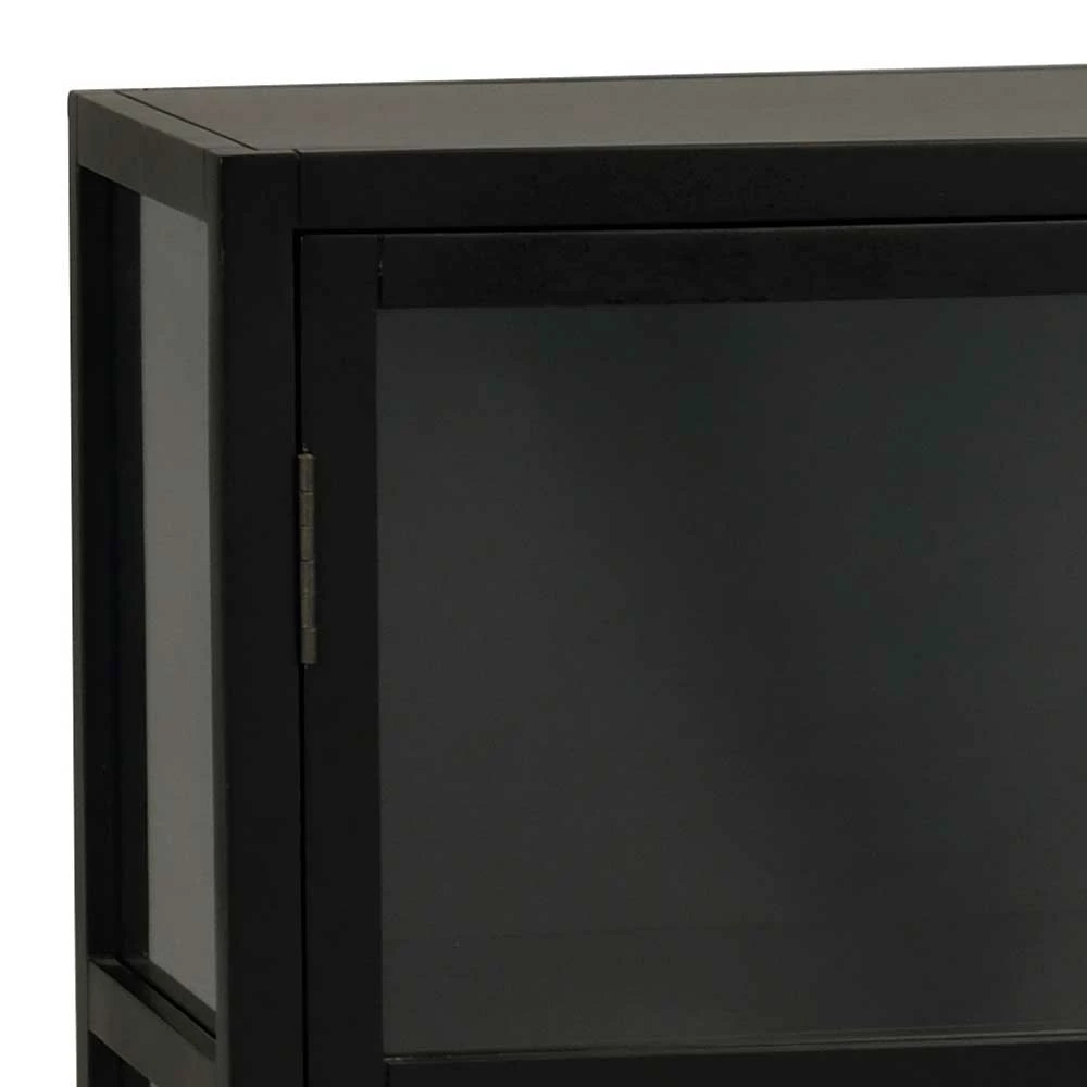 160x88x36 Glastüren Sideboard In Schwarz - Zilova – Bild 5