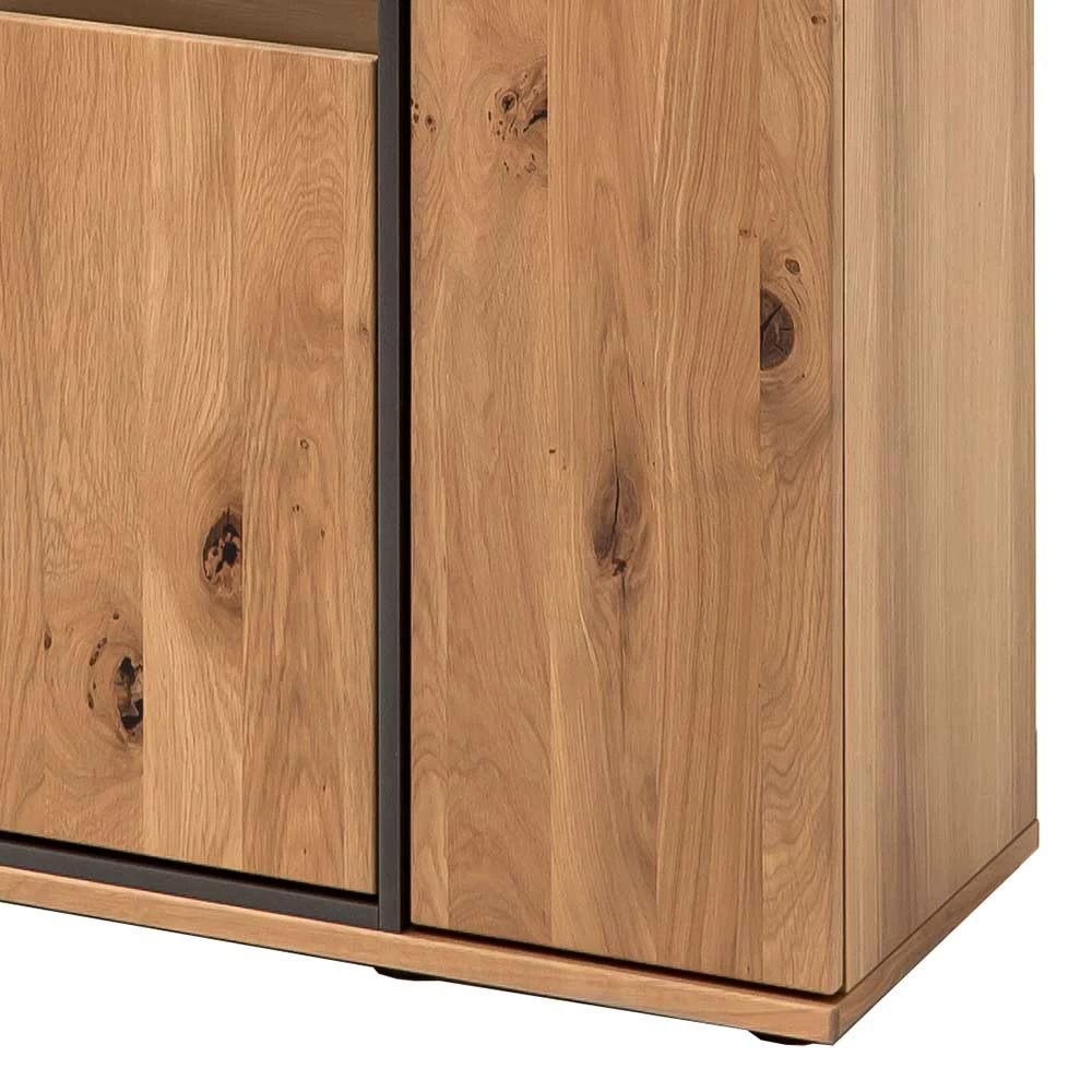 165x115x37 Wohnzimmerschrank Mit Glas Einsatz - Vedreda I – Bild 6