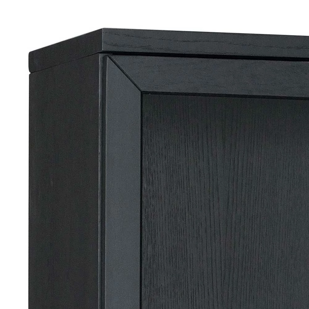 195cm Hohe Industry Vitrine In Schwarz - Meciva – Bild 5