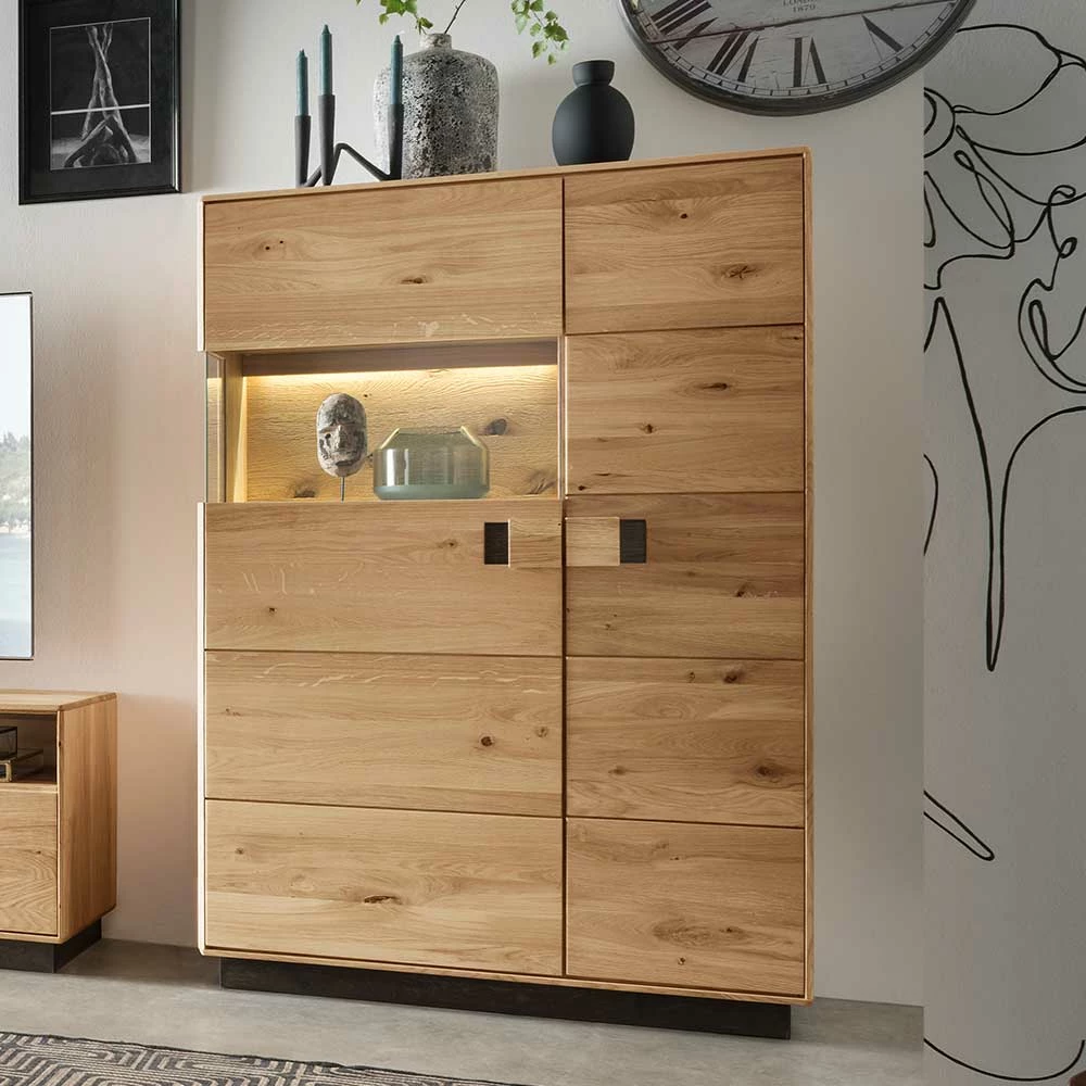 2-türiger Wohnzimmerschrank Mit LED Beleuchtung - Xeddos – Bild 2