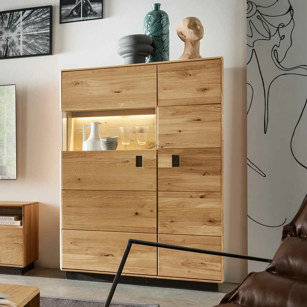 2-türiger Wohnzimmerschrank Mit LED Beleuchtung - Xeddos – Bild 3