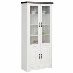 4-türige Vitrine Im Modernen Landhausstil - Ayrinu