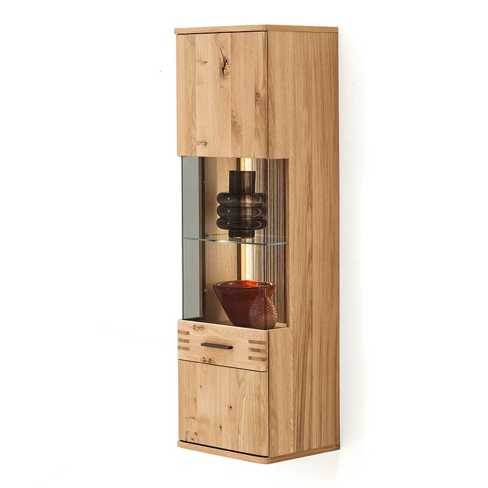 45x149x37 Wandvitrine In Eiche Bianco - Crupean – Bild 2