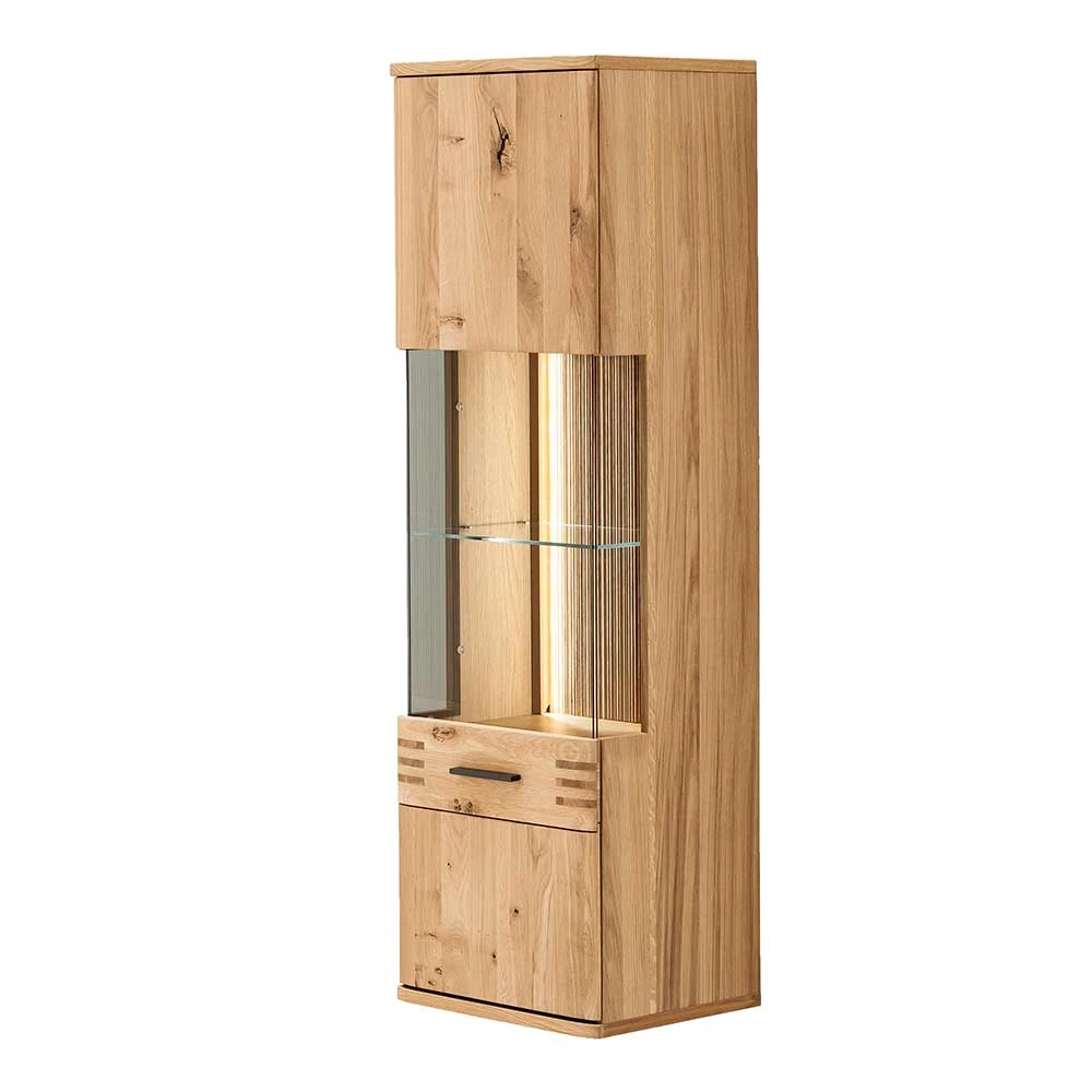 45x149x37 Wandvitrine In Eiche Bianco - Crupean