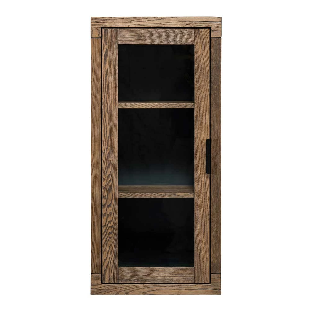 50x105x35 Hängevitrine Aus Eiche In Wenge - Sieno – Bild 2