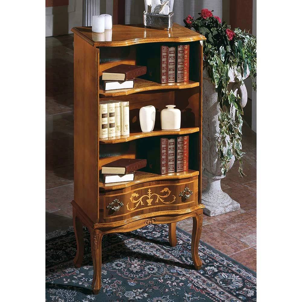 58x130x31 Kleines Regal Mit 3 Fächern & Schublade - Venerdina – Bild 2