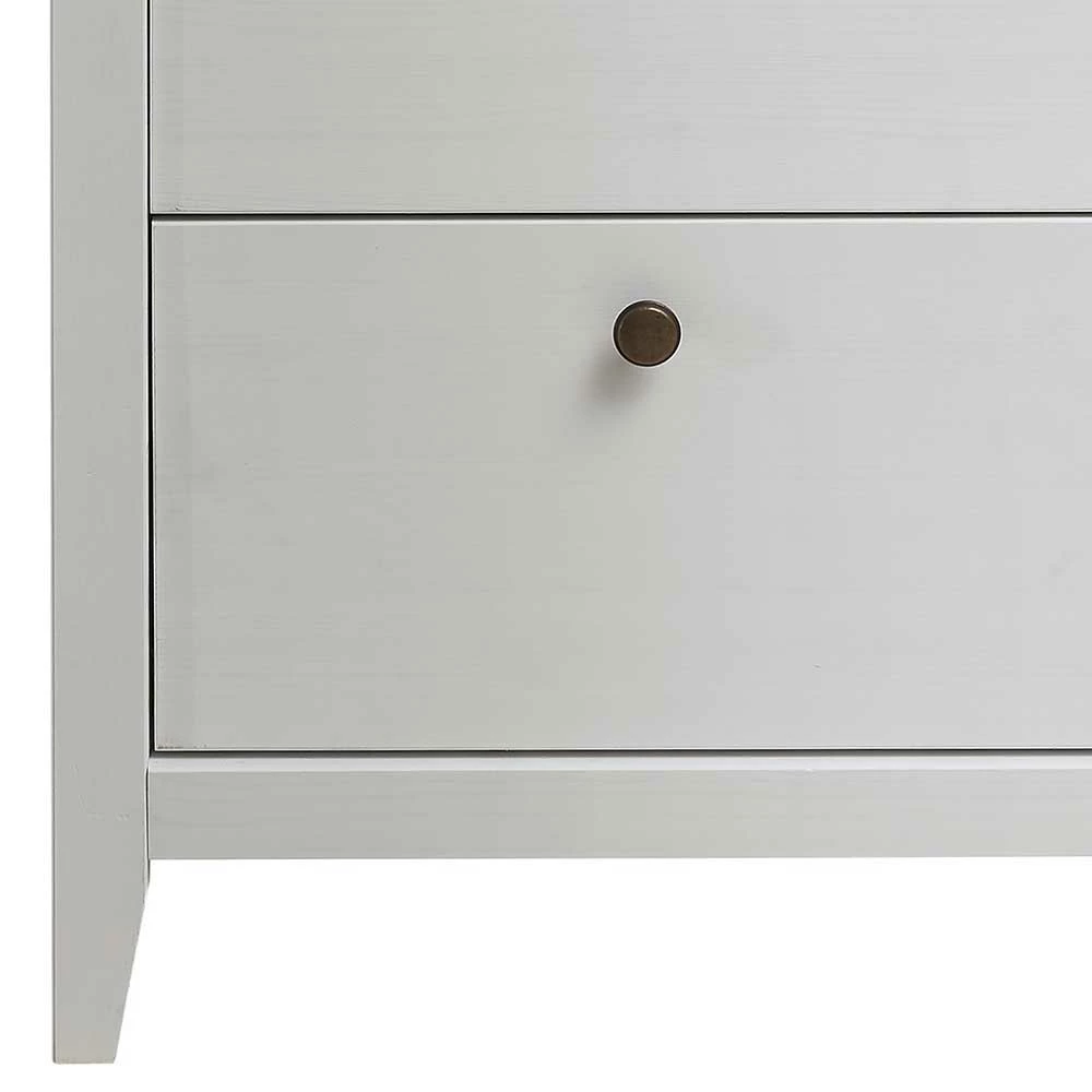 58x200x40 Cm Skandi Vitrine In Weiß Lackiert - Astinion – Bild 3