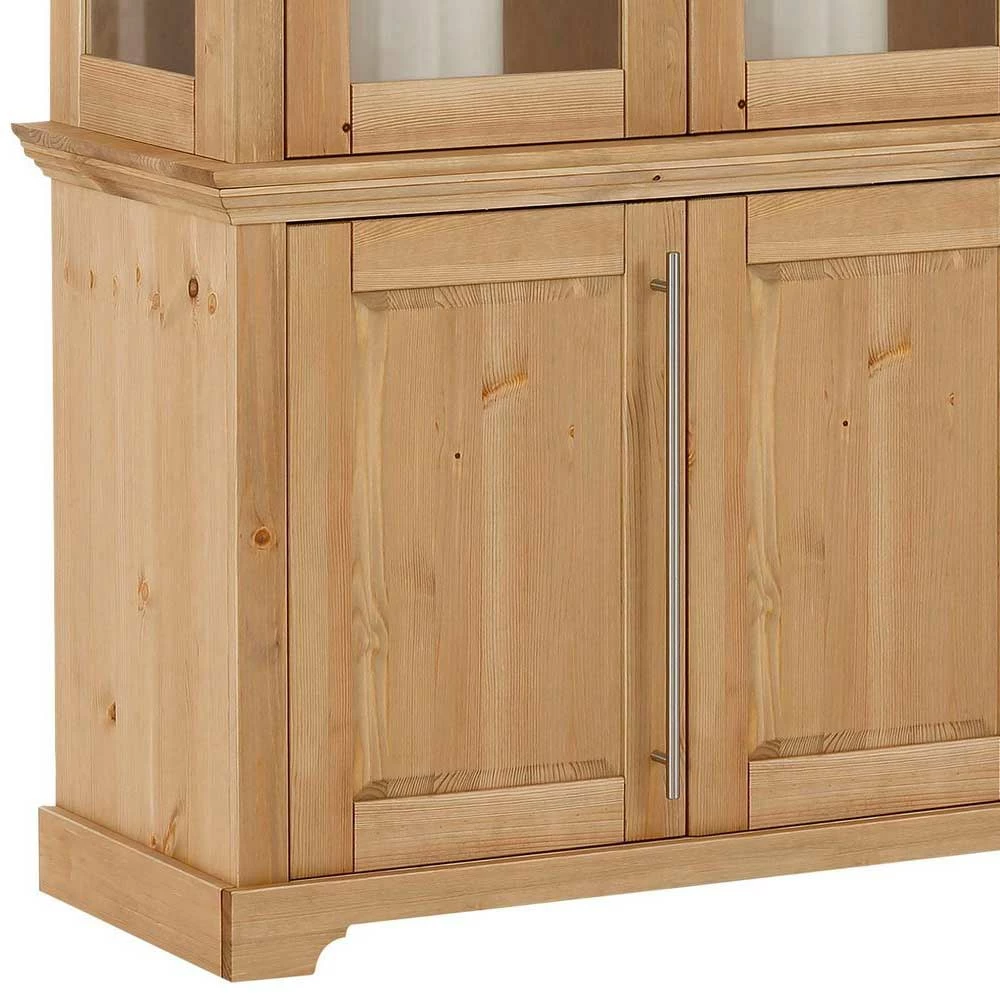 6-türiger Vitrinenschrank Aus Kiefer Massiv - Noellisa – Bild 4