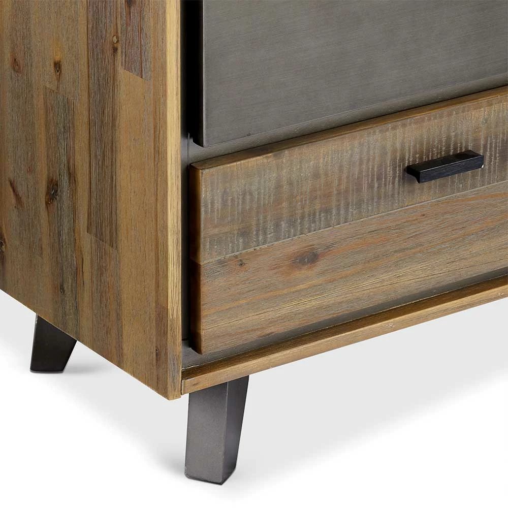 60cm Breites Regal In Akazie & Grau - Cevesta – Bild 4