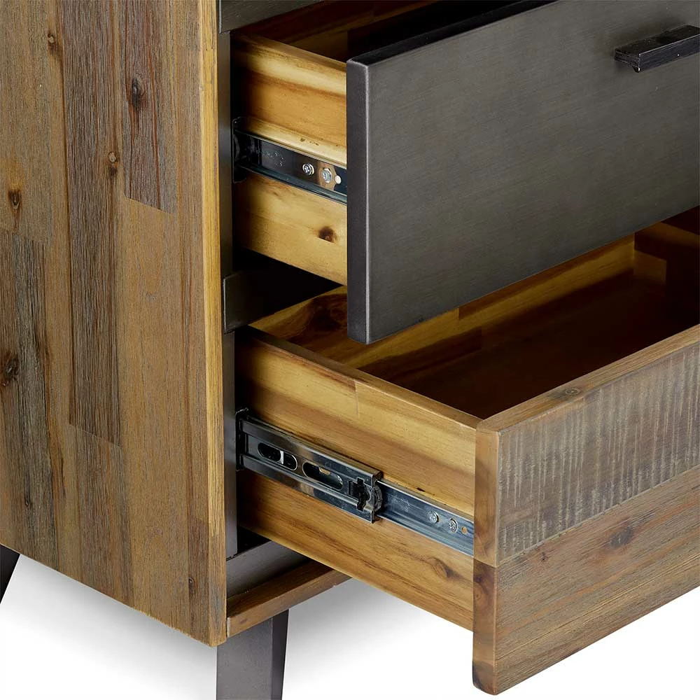 60cm Breites Regal In Akazie & Grau - Cevesta – Bild 5