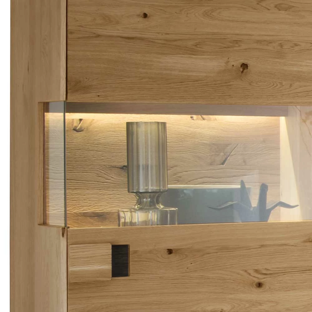 61x142x42 Topp Vitrinenschrank Mit LED & Glas - Xeddos – Bild 5