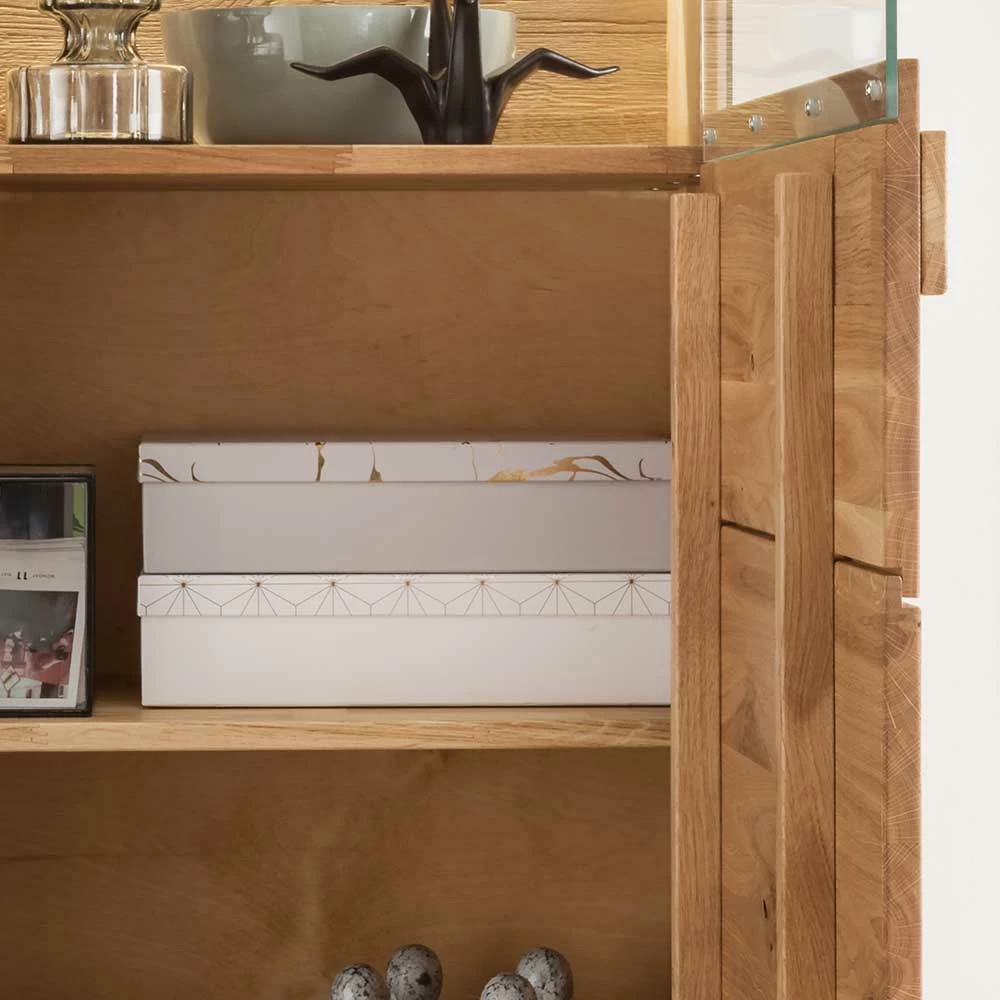 61x142x42 Topp Vitrinenschrank Mit LED & Glas - Xeddos – Bild 6