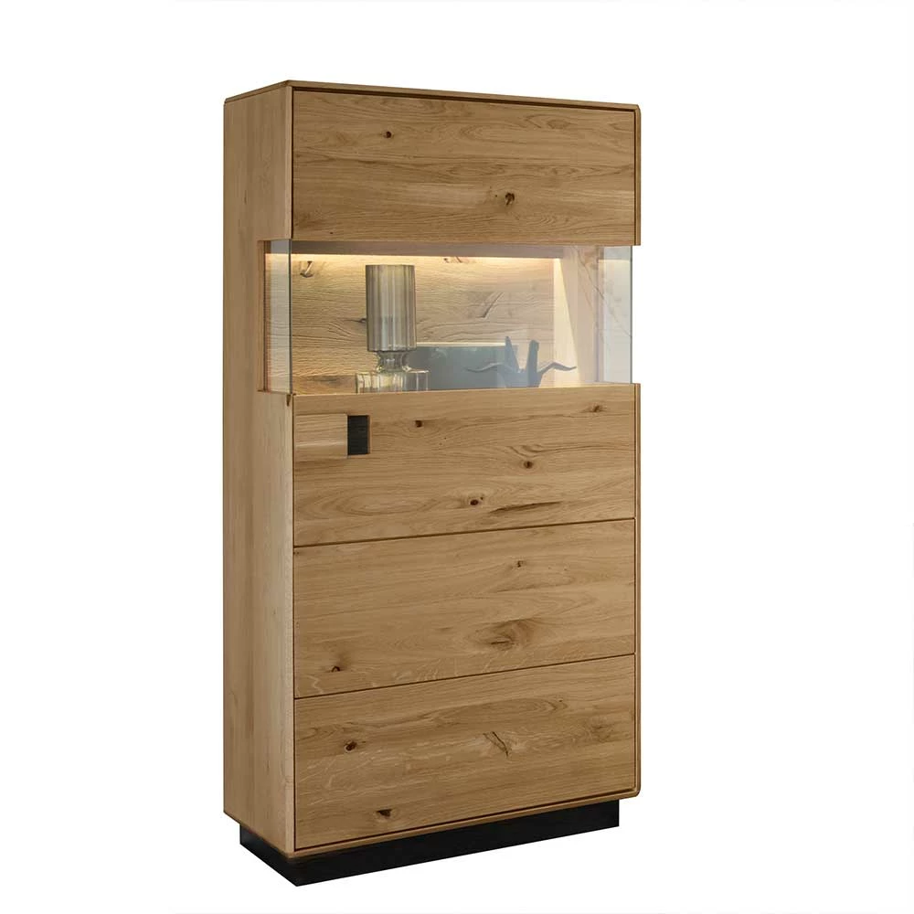 61x142x42 Topp Vitrinenschrank Mit LED & Glas - Xeddos