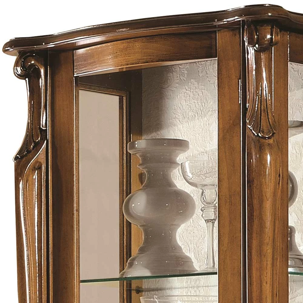 61x183x39 Klassische Vitrine Im Italienischen Stil - Carlenna – Bild 3