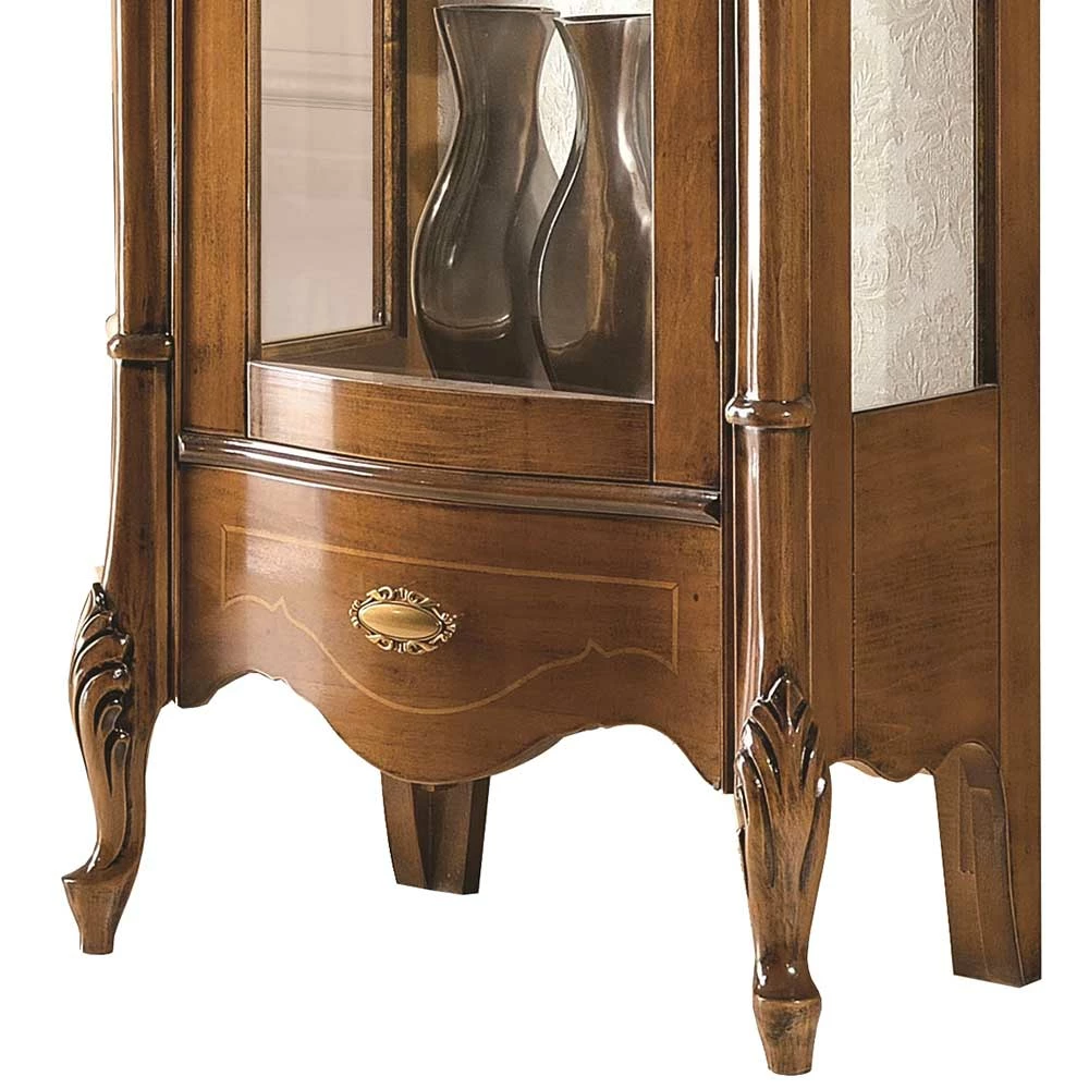 61x183x39 Klassische Vitrine Im Italienischen Stil - Carlenna – Bild 4