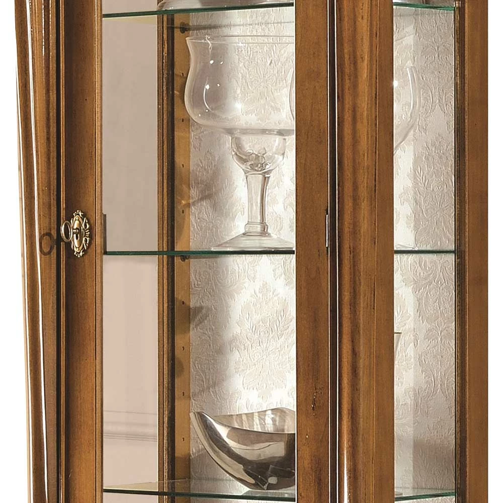 61x183x39 Klassische Vitrine Im Italienischen Stil - Carlenna – Bild 5