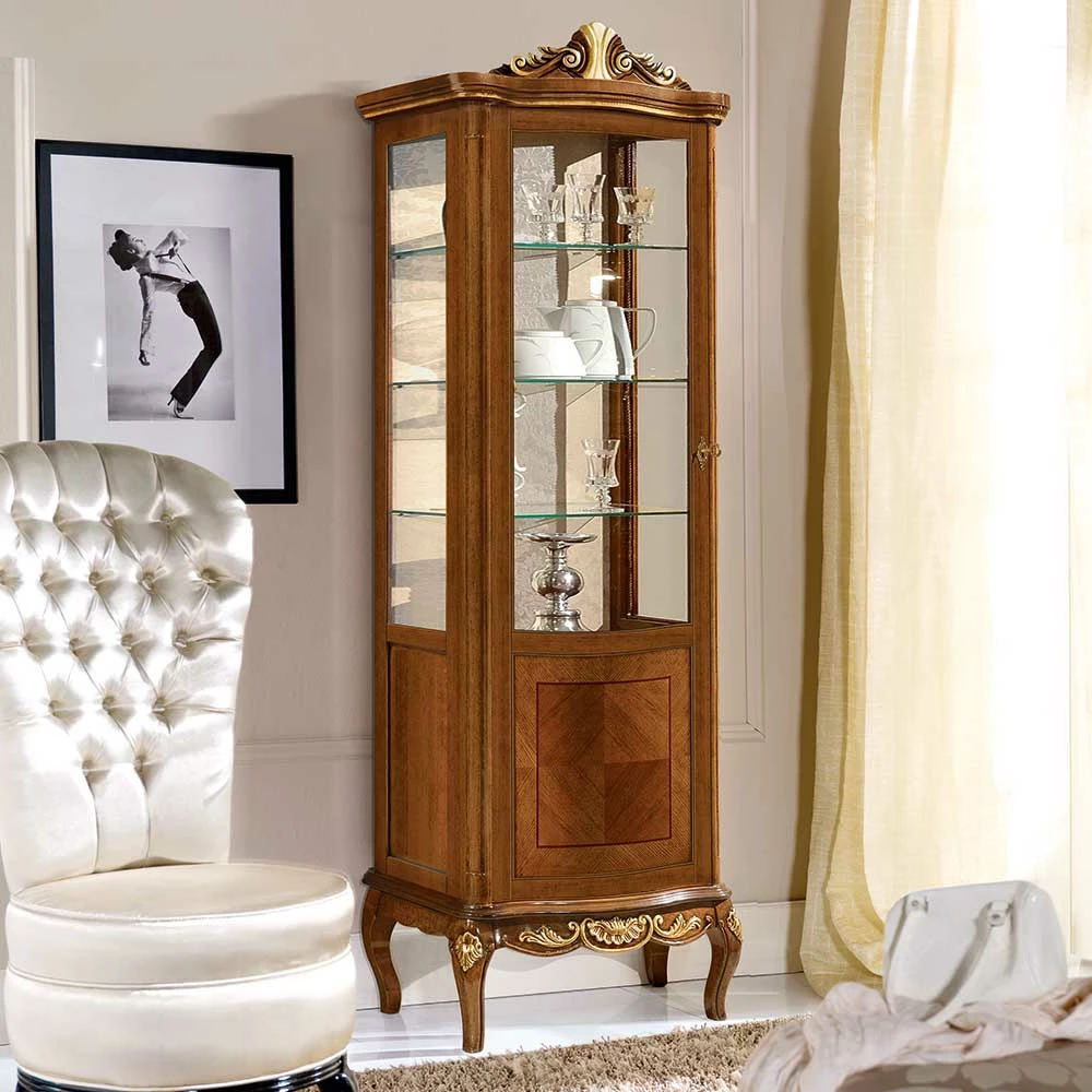 64x199x40 1-türige Vitrine Im Italienischen Stil - Aciara – Bild 2