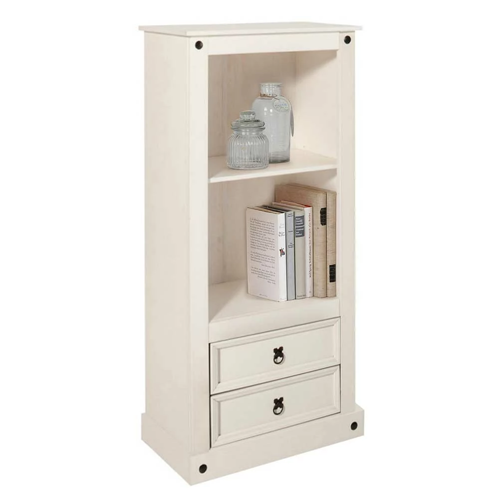 65x140x38 Landhausregal In Weiß - Henvic – Bild 2