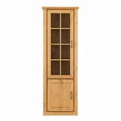 65x193x42 Klassische Landhaus Vitrine Aus Holz - Nievra