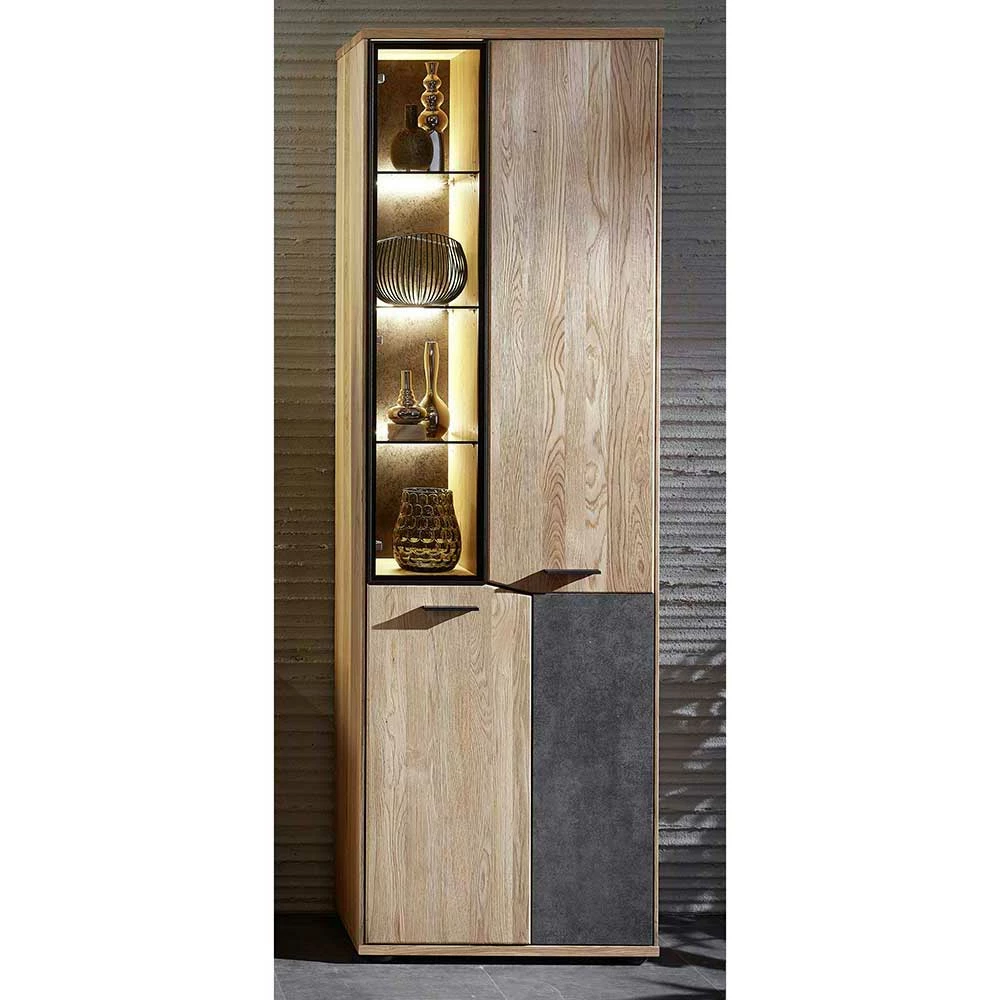 65x204x38 Vitrinenschrank In Modernem Design - Wokenva