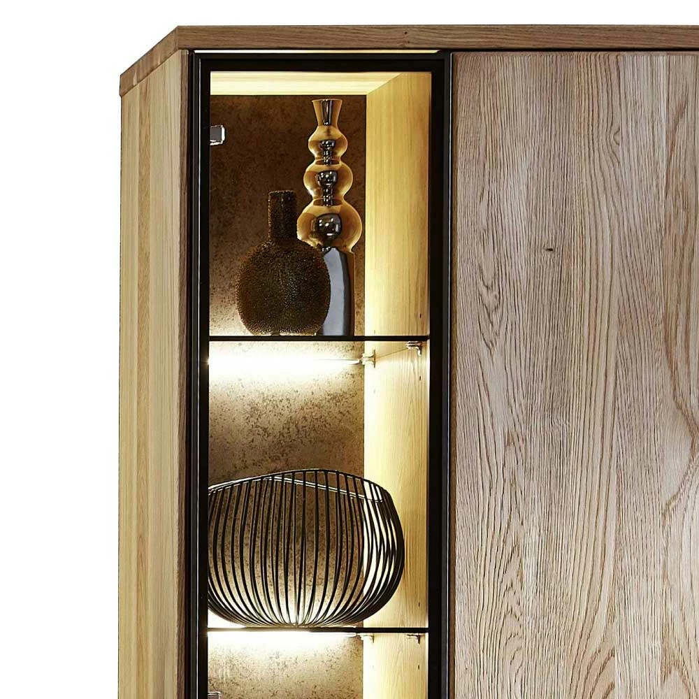 65x204x38 Vitrinenschrank In Modernem Design - Wokenva – Bild 2