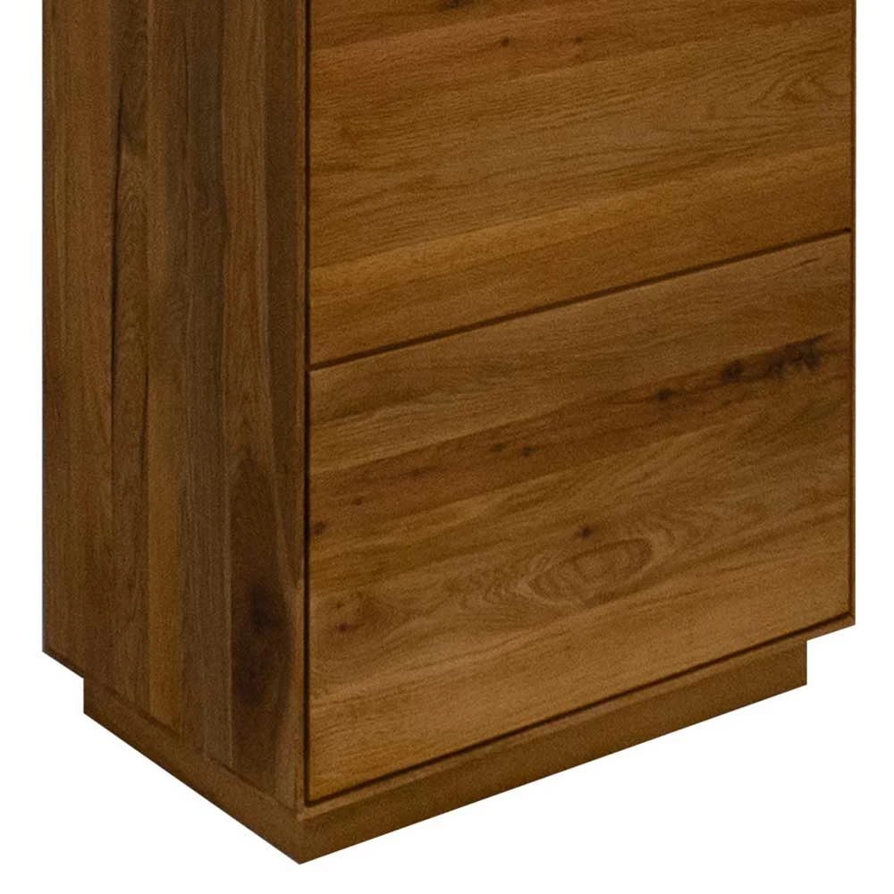 65x205x40 Zerreiche Vitrine Massiv - Palium – Bild 5