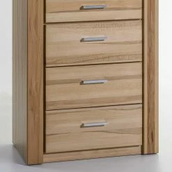 68cm Breiter Vitrinenschrank In Kernbuche - Uhelia 13 68cm Breiter Vitrinenschrank In Kernbuche - Uhelia -Otaligo-shop 68cm breiter vitrinenschrank in kernbuche mit glastuer 3 schubladen uhelia 05