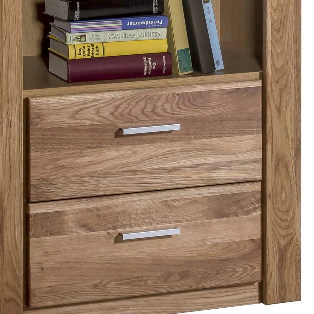 68x140x40 Wohnraum Regal Aus Wildeiche - Maila – Bild 4