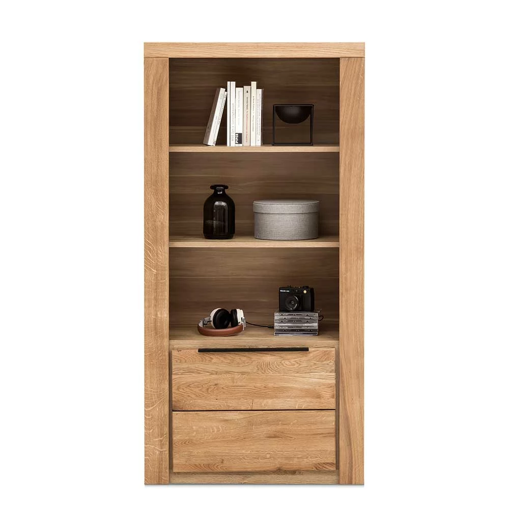 70x141x40 Regal Mit Türfach In Eiche - Nelenia – Bild 2