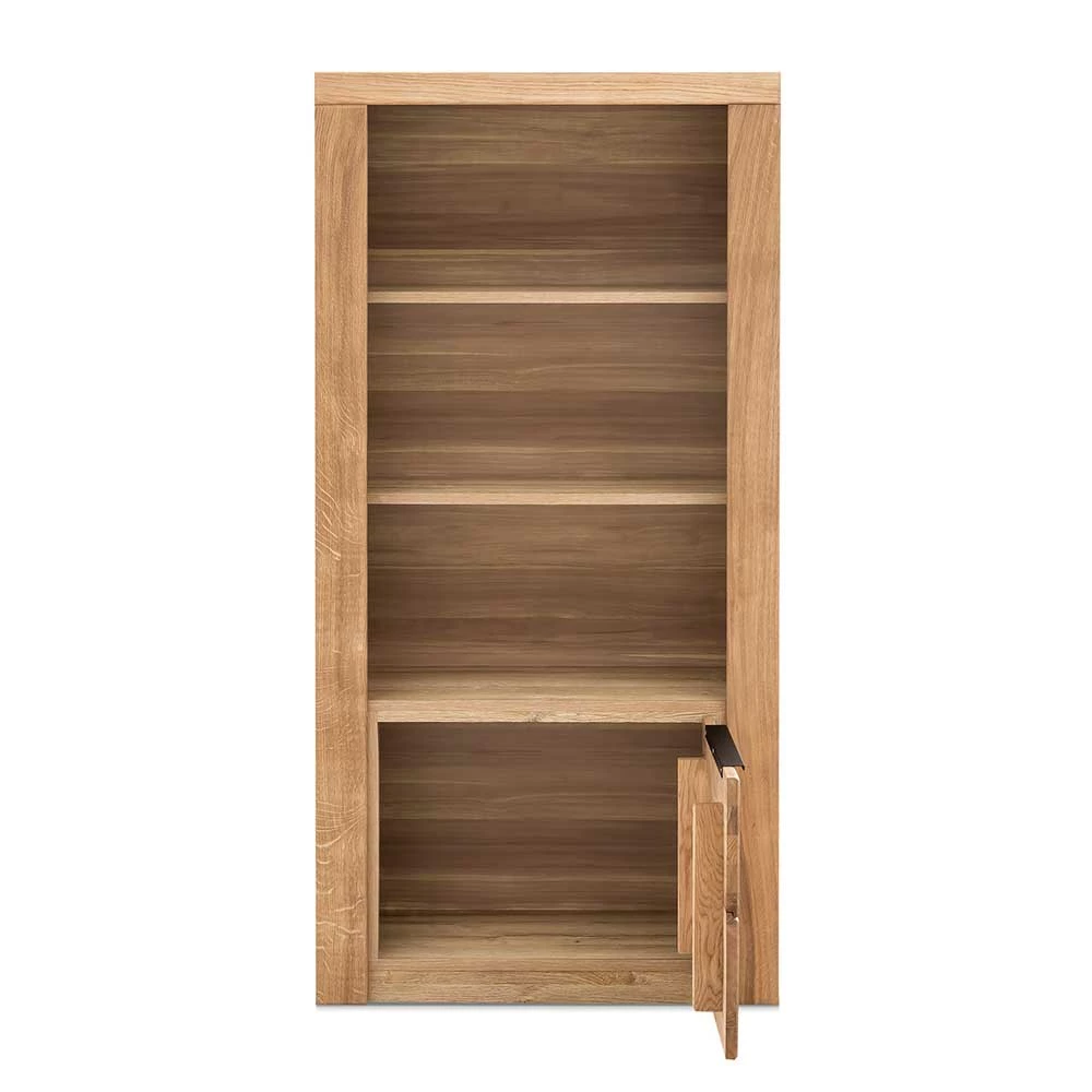 70x141x40 Regal Mit Türfach In Eiche - Nelenia – Bild 3