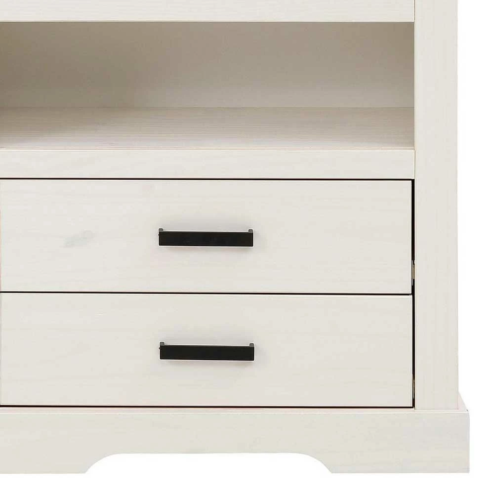 75x170x35 Cm Landhaus Schrank In Weiß - Manduza – Bild 6