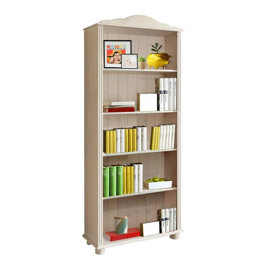 77x181x31 Landhaus Bücherregal In Weiß Lasiert - Oncerta – Bild 2