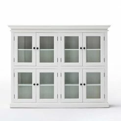 8-türiges Sideboard Mit Glastüren Venzeno In Weiß