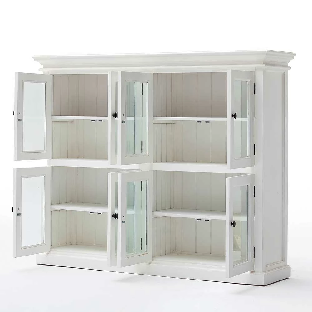 8-türiges Sideboard Mit Glastüren Venzeno In Weiß – Bild 3