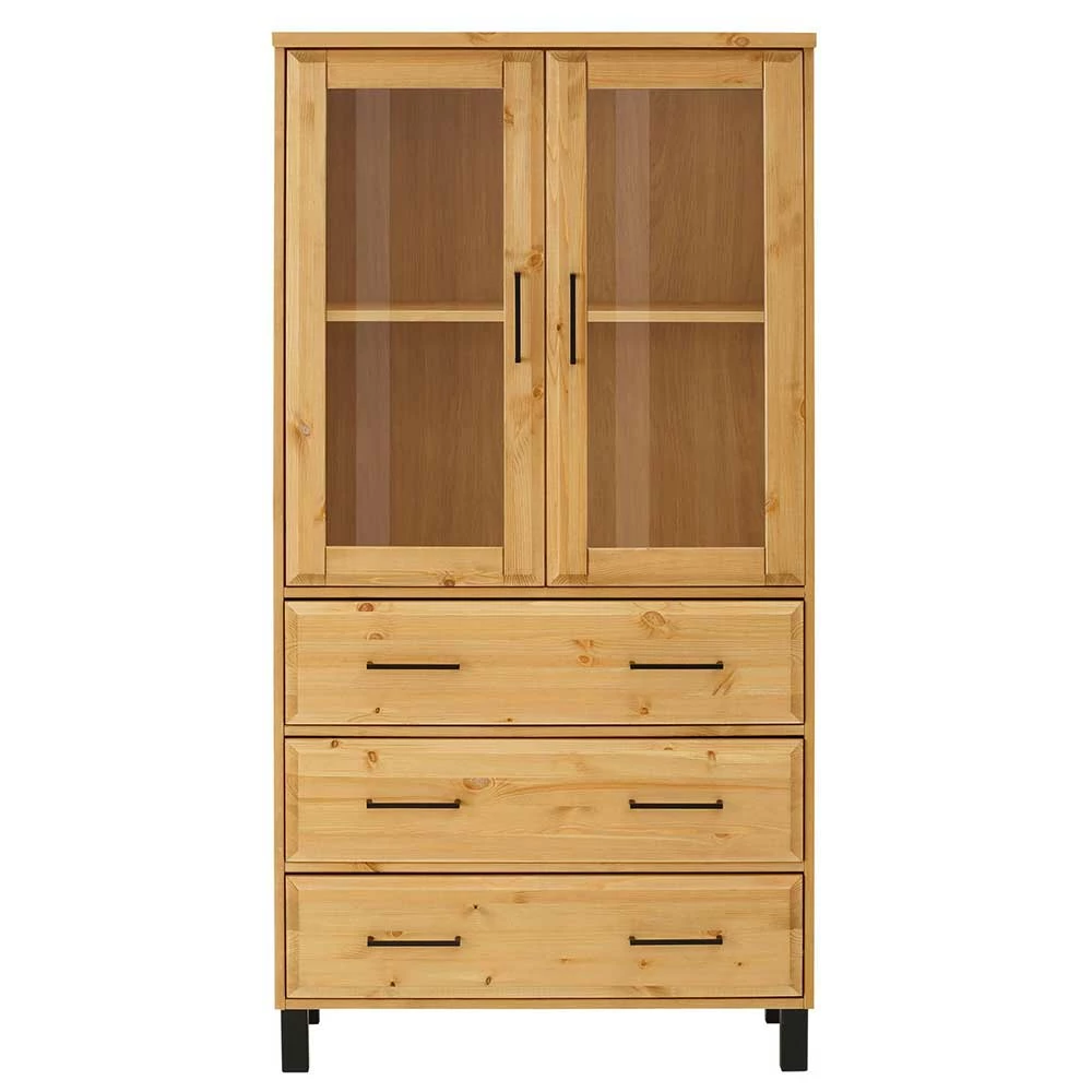 80x155x37 Schrank Mit Glastüren & 3 Schubladen - Ploiesti – Bild 3